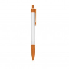 Caneta Plástica  - Brinde Personalizado Cód. 01095L-BCO-LAR - 1