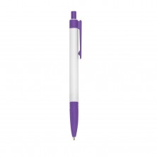 Caneta Plástica  - Brinde Personalizado Cód. 01095L-BCO - Brinde Personalizado Cód.ROX - 1