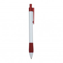 Caneta Plástica  - Brinde Personalizado Cód. 01096-BCO-VM - 1