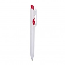 Caneta Plástica  - Brinde Personalizado Cód. 01097L-BCO-VM - 1
