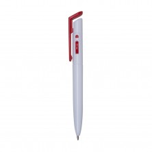 Caneta Plástica  - Brinde Personalizado Cód. 01098L-BCO-VM - 1