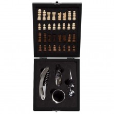 Kit Vinho Xadrez 4 peças  - Brinde Personalizado Cód. 12046 - 1