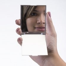 Espelho plástico Retangular Sem Aumento  - Brinde Personalizado Cód. 10250-PRA - 4