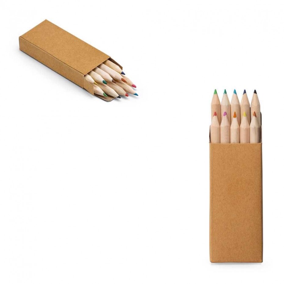 Mini lápis de cor com 10 unidades CRAFTI - 1