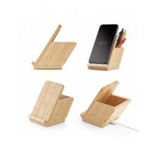 Carregador wireless em bambu LEAVITTII - 1