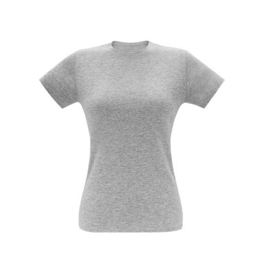 Camiseta feminina AMORA cinza claro mesclado