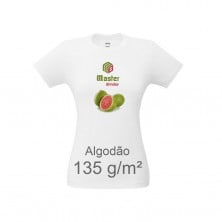 Camiseta de algodão feminina GOIABA Transfer