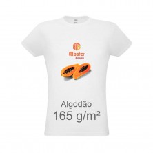 Camiseta Unissex de Algodão PAPAYA Branca Transfer