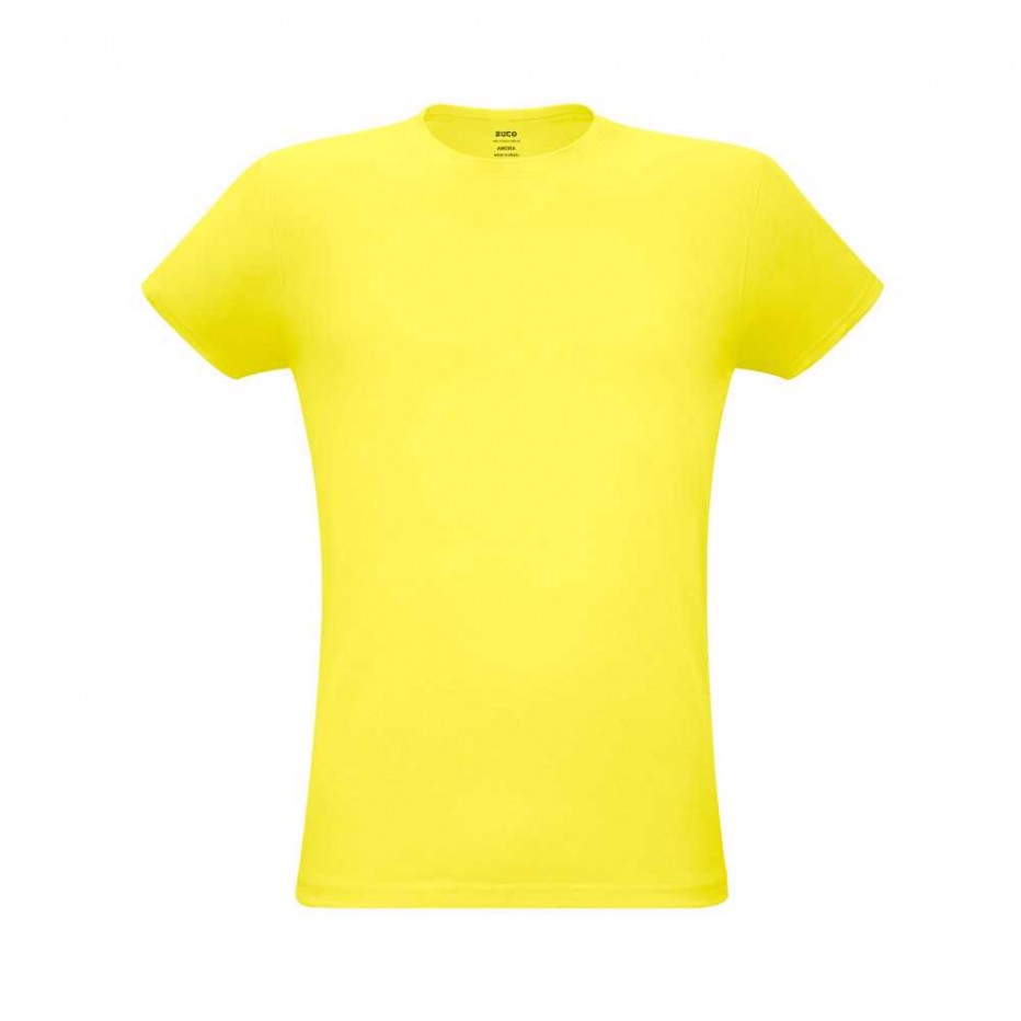 Camiseta Unisex Polyester AMORA Color Amarelo Limão