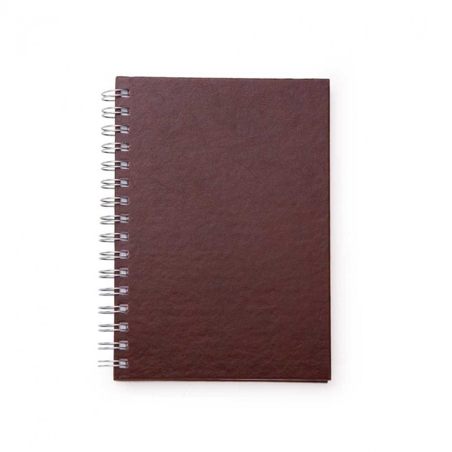 Caderno Pequeno de Couro Sintético  - Brinde Personalizado Cód. 13601-MAR - 1