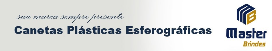 CANETA PLASTICA ESFEROGRÁFICA | MASTER BRINDES PERSONALIZADOS