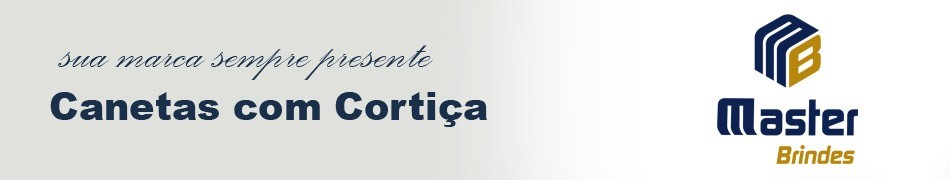 CANETA ECOLÓGICA COM CORTIÇA PERSONALIZADA | MASTER BRINDES